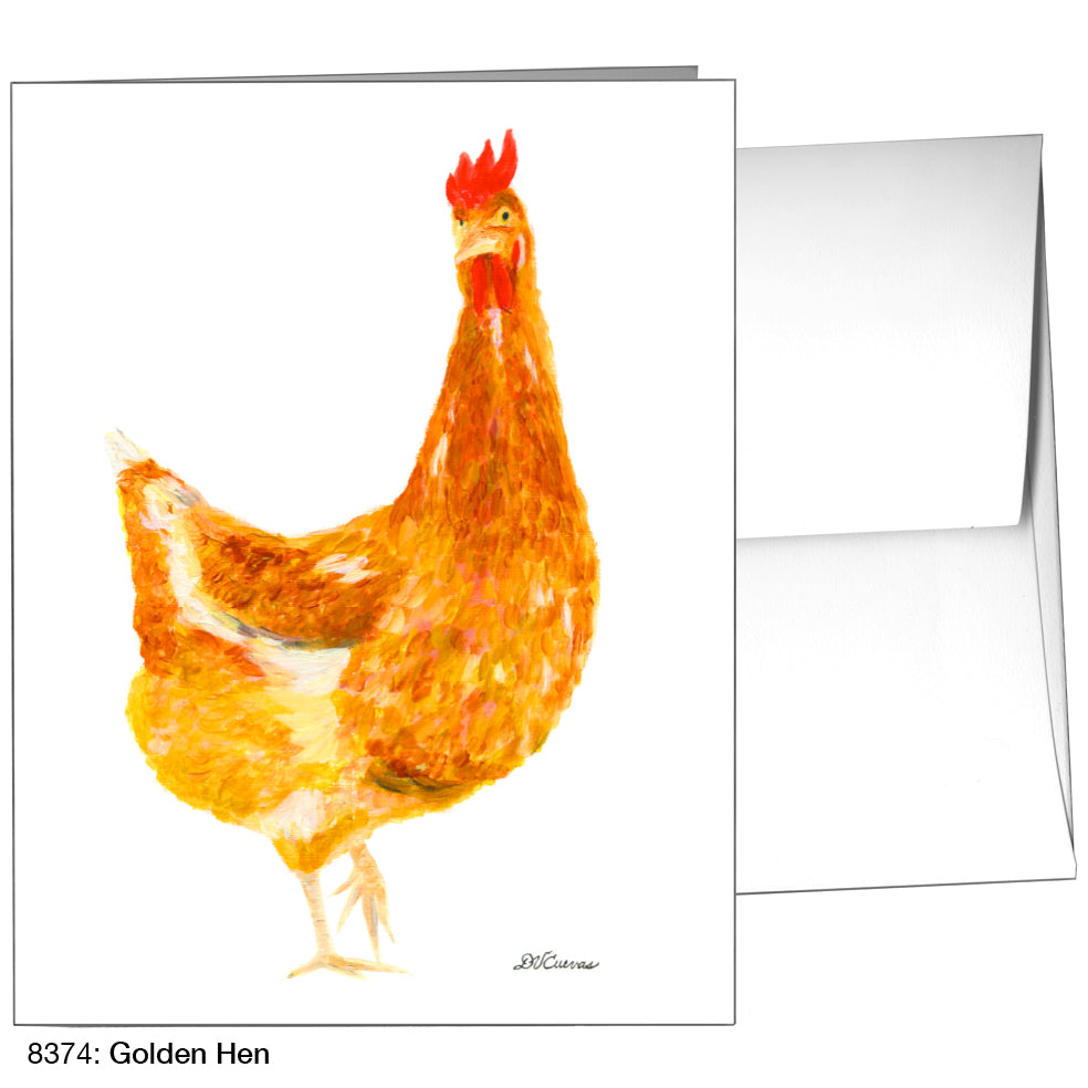 Golden Hen, Greeting Card (8374)