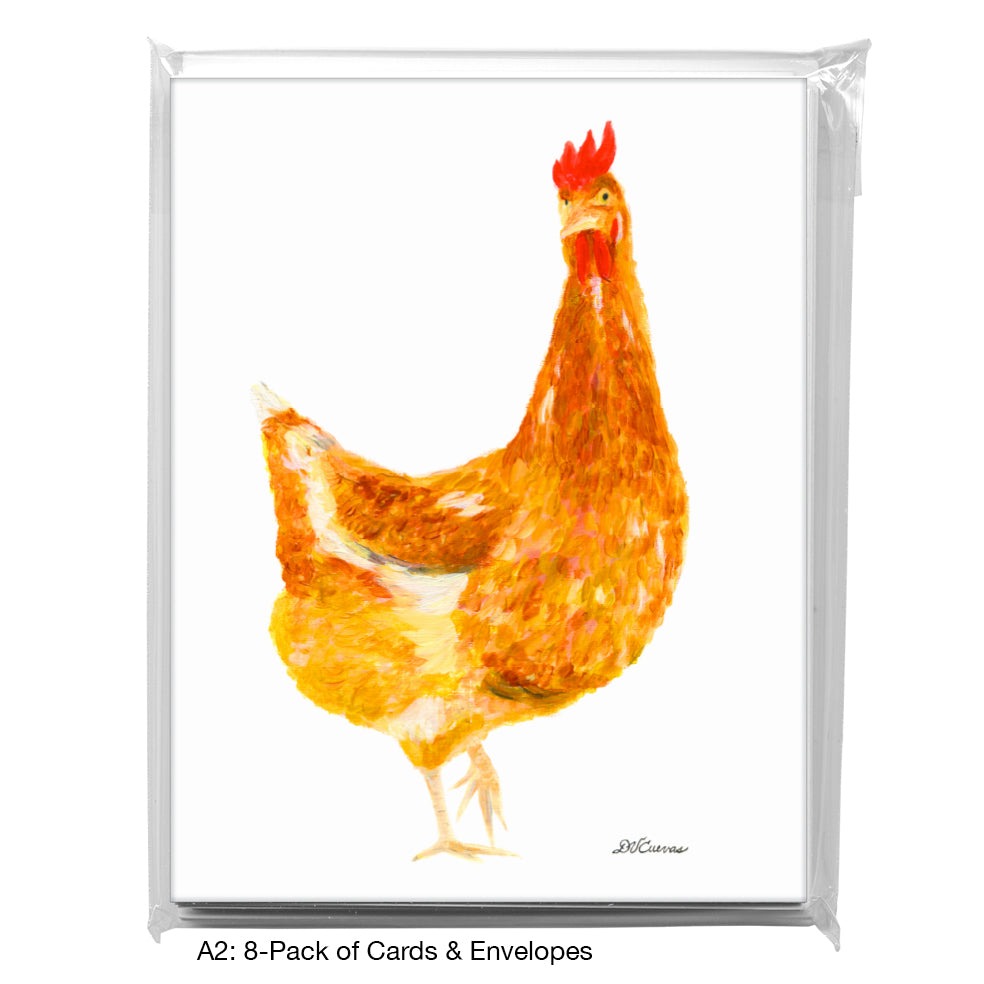 Golden Hen, Greeting Card (8374)