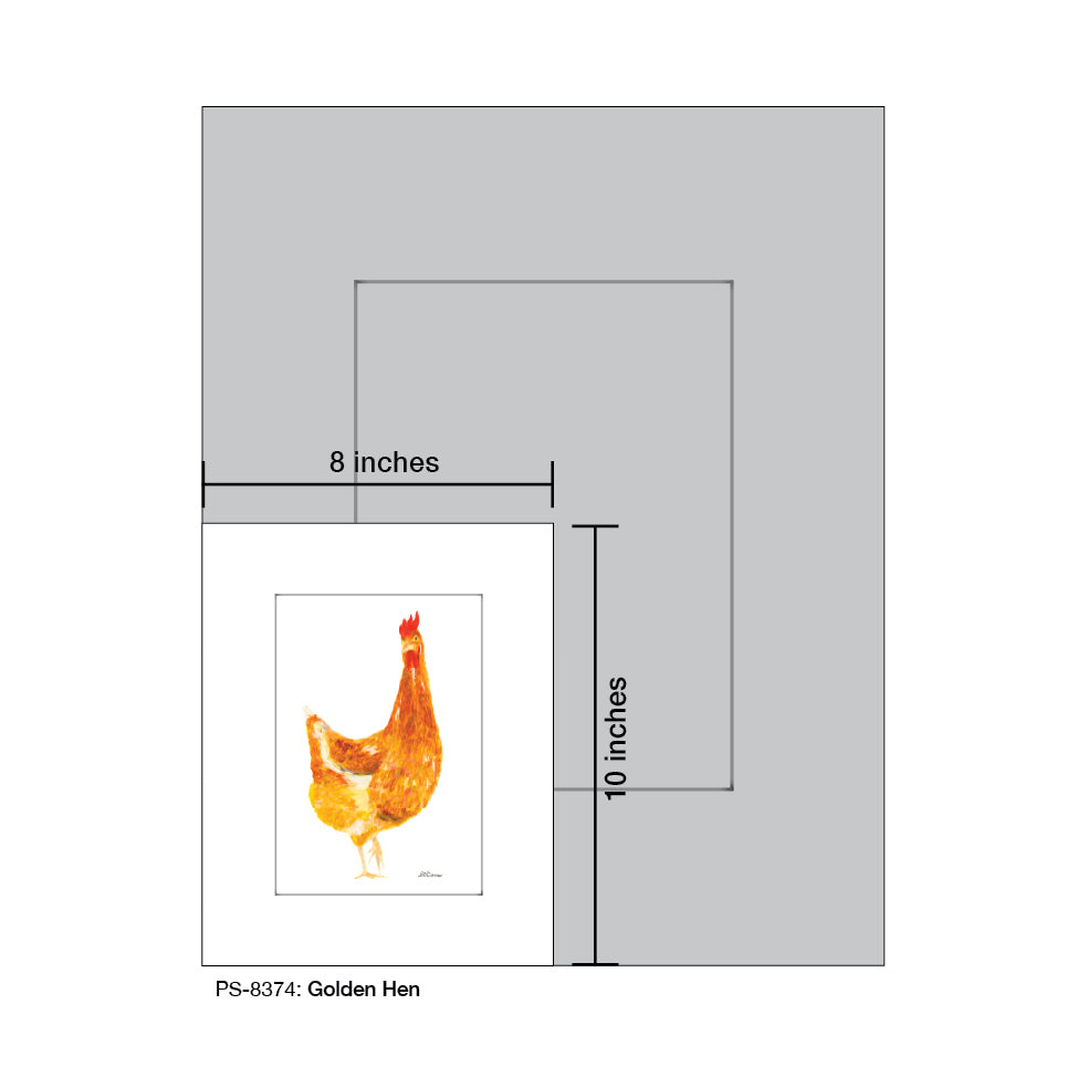 Golden Hen, Print (#8374)