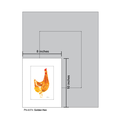 Golden Hen, Print (#8374)