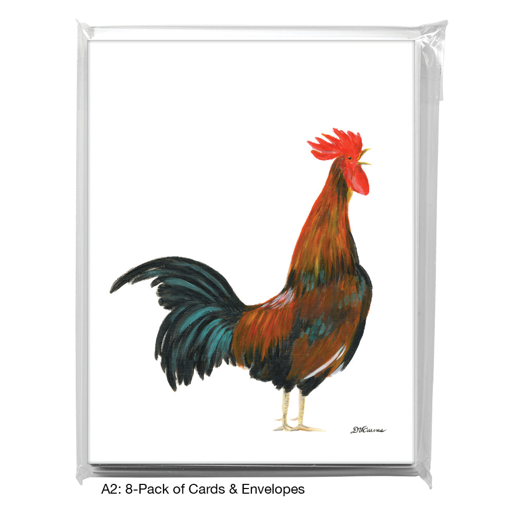 Morning Rooster, Greeting Card (8375)