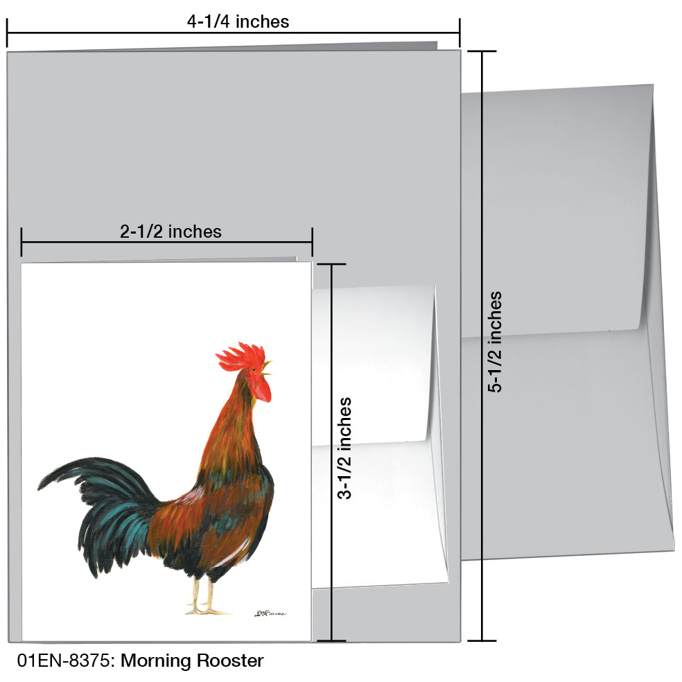 Morning Rooster, Greeting Card (8375)