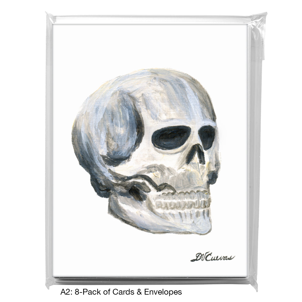 Gray Skull, Greeting Card (8377)