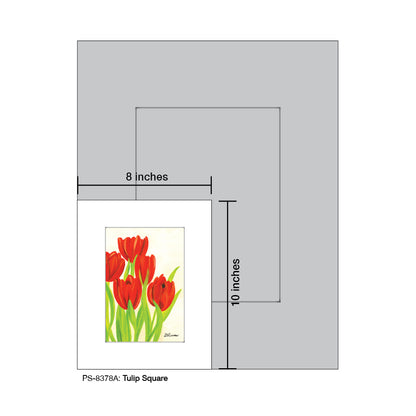 Tulip Square, Print (#8378A)