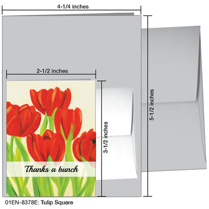 Tulip Square, Greeting Card (8378E)