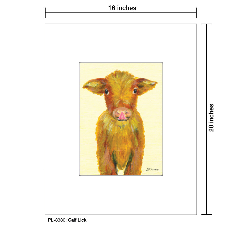 Calf Lick, Print (#8380)