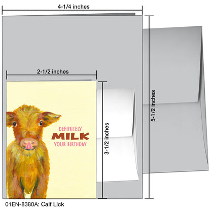 Calf Lick, Greeting Card (8380A)