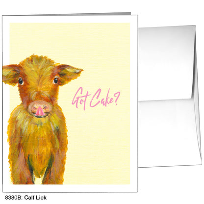 Calf Lick, Greeting Card (8380B)