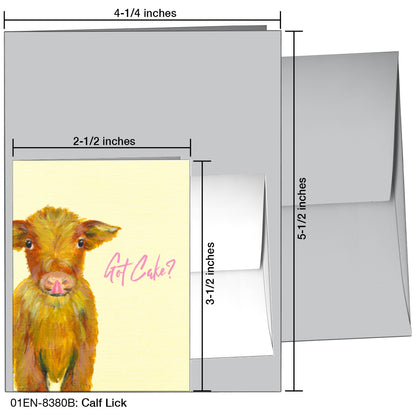 Calf Lick, Greeting Card (8380B)