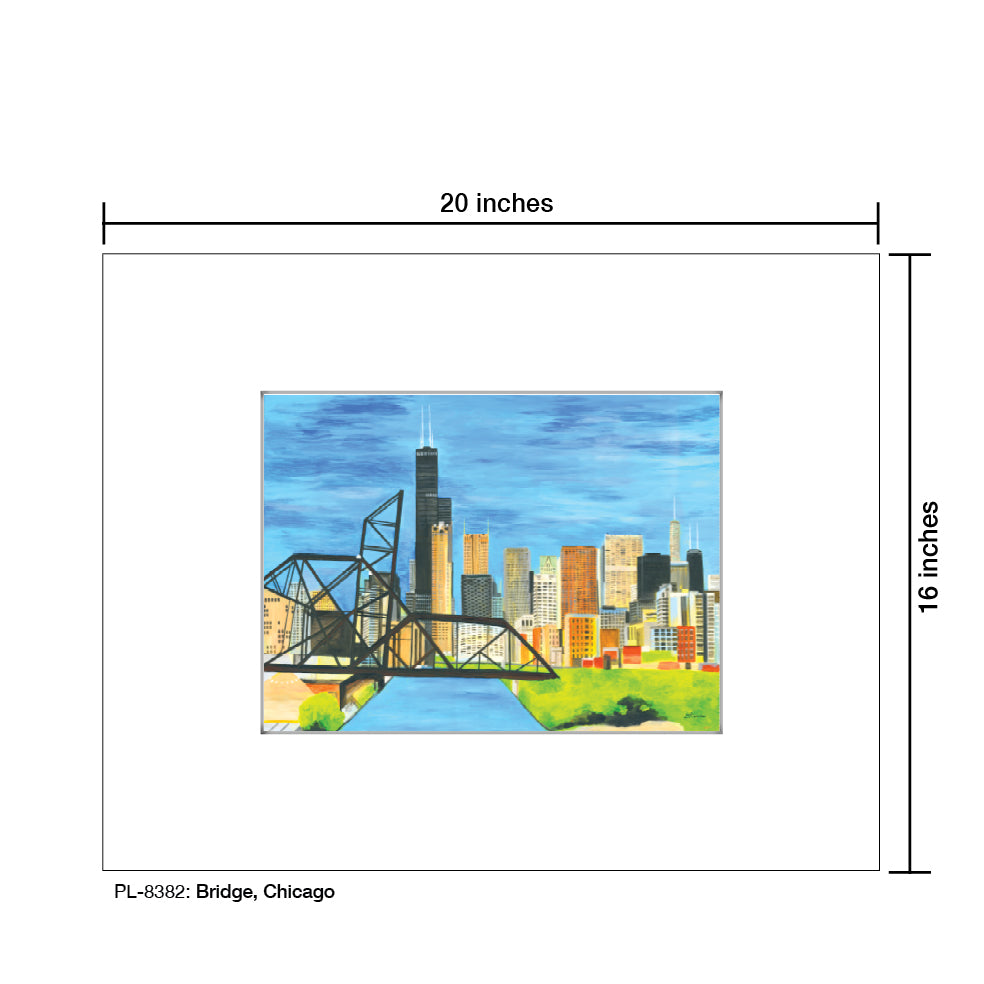 Bridge, Chicago, Print (#8382)