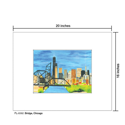 Bridge, Chicago, Print (#8382)