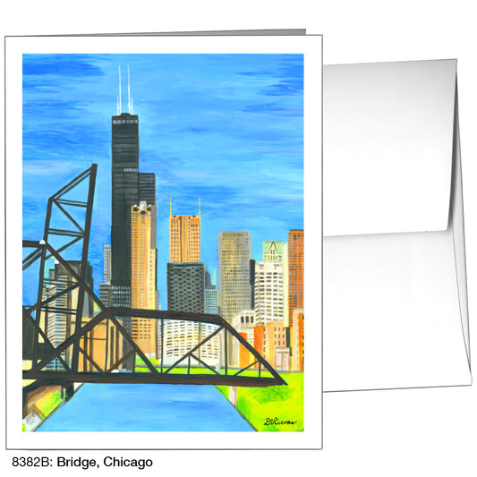 Bridge, Chicago, Greeting Card (8382B)