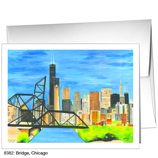 Bridge, Chicago, Greeting Card (8382)