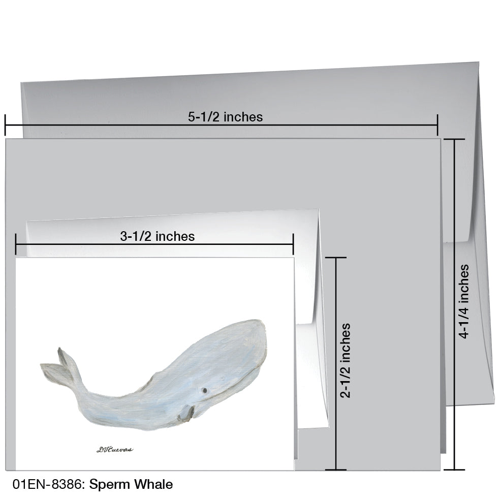 Sperm Whale, Greeting Card (8386)