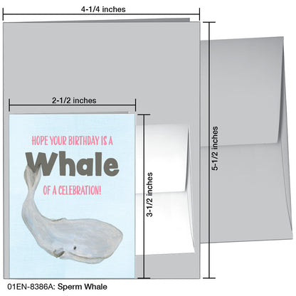 Sperm Whale, Greeting Card (8386A)