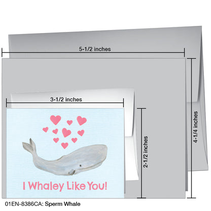 Sperm Whale, Greeting Card (8386CA)