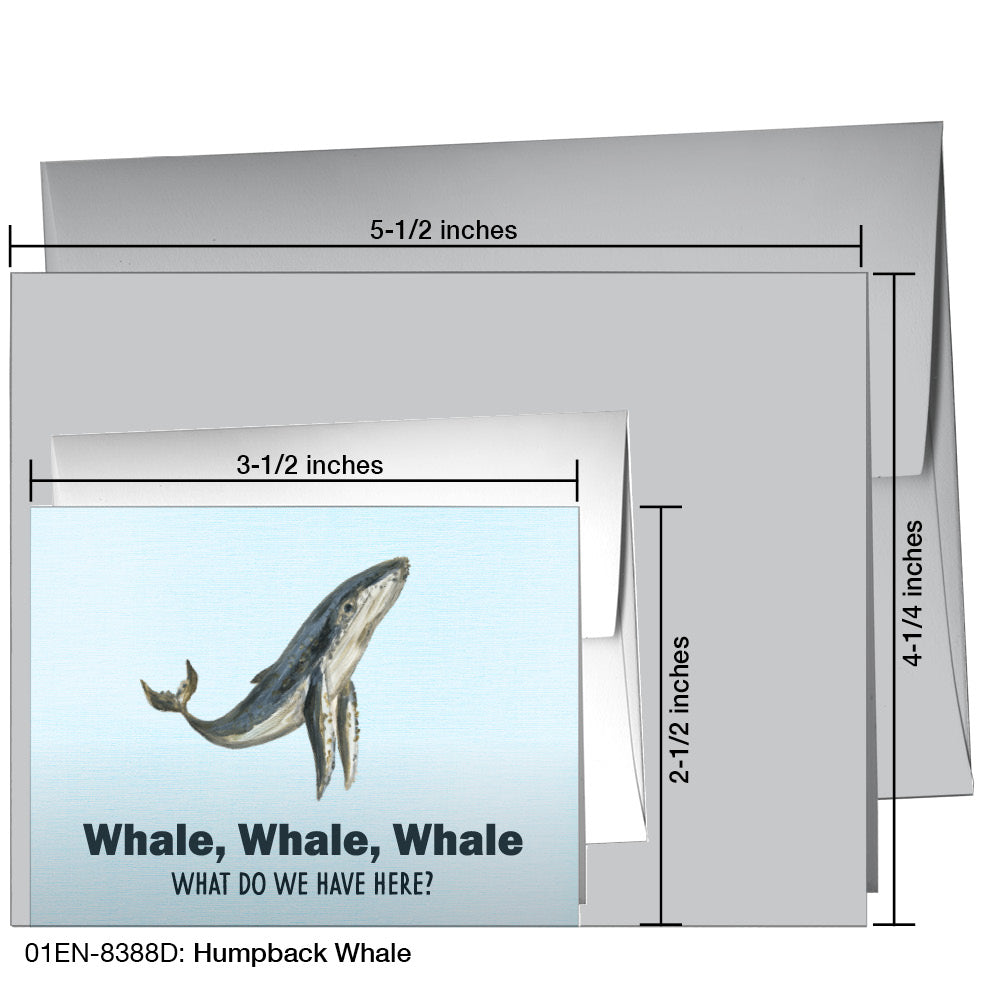 Humpback Whale, Greeting Card (8388D)