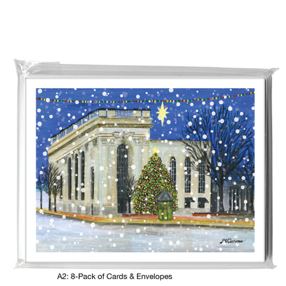 Main Square Holiday, York PA, Greeting Card (8389A)