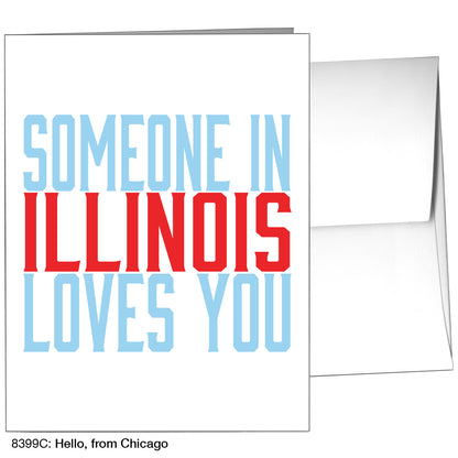 Hello, From Chicago, Greeting Card (8399C)