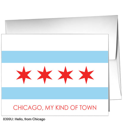 Hello, From Chicago, Greeting Card (8399U)