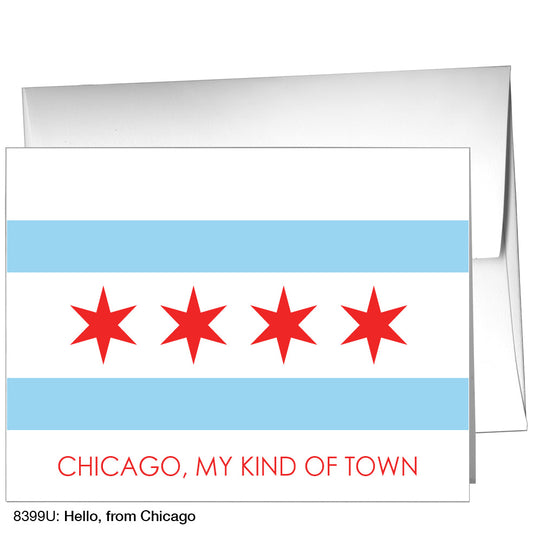 Hello, From Chicago, Greeting Card (8399U)