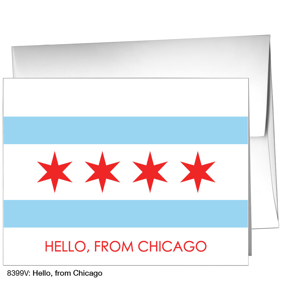 Hello, From Chicago, Greeting Card (8399V)