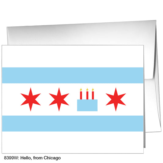 Hello, From Chicago, Greeting Card (8399W)