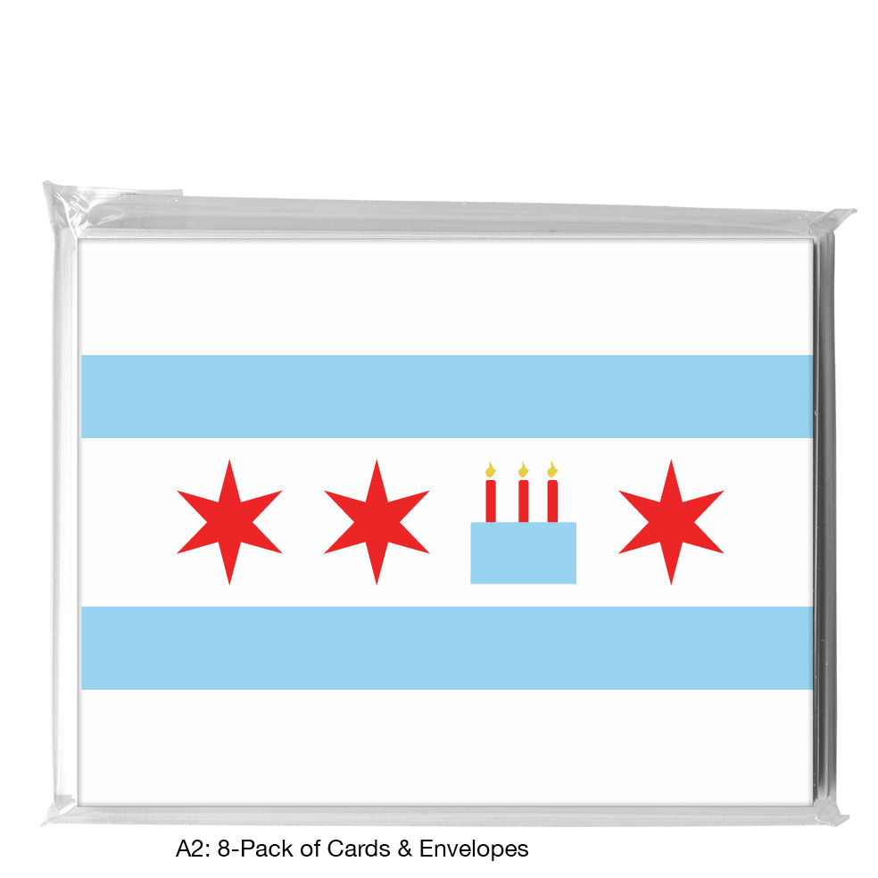 Hello, From Chicago, Greeting Card (8399W)