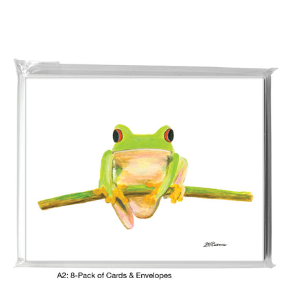 Tree Frog, Greeting Card (8402)