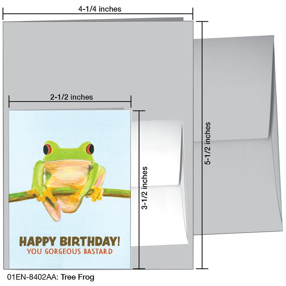 Tree Frog, Greeting Card (8402AA)