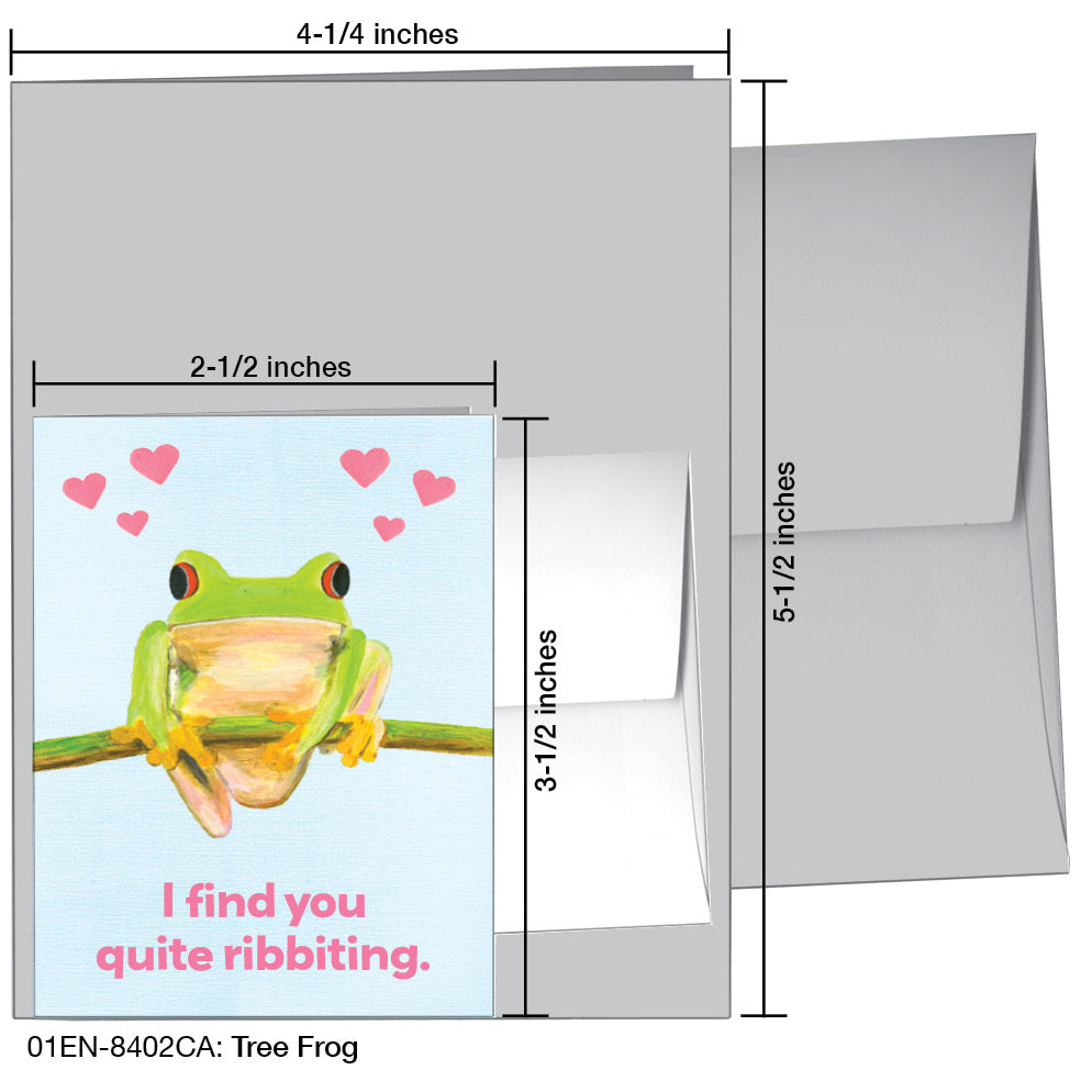 Tree Frog, Greeting Card (8402CA)