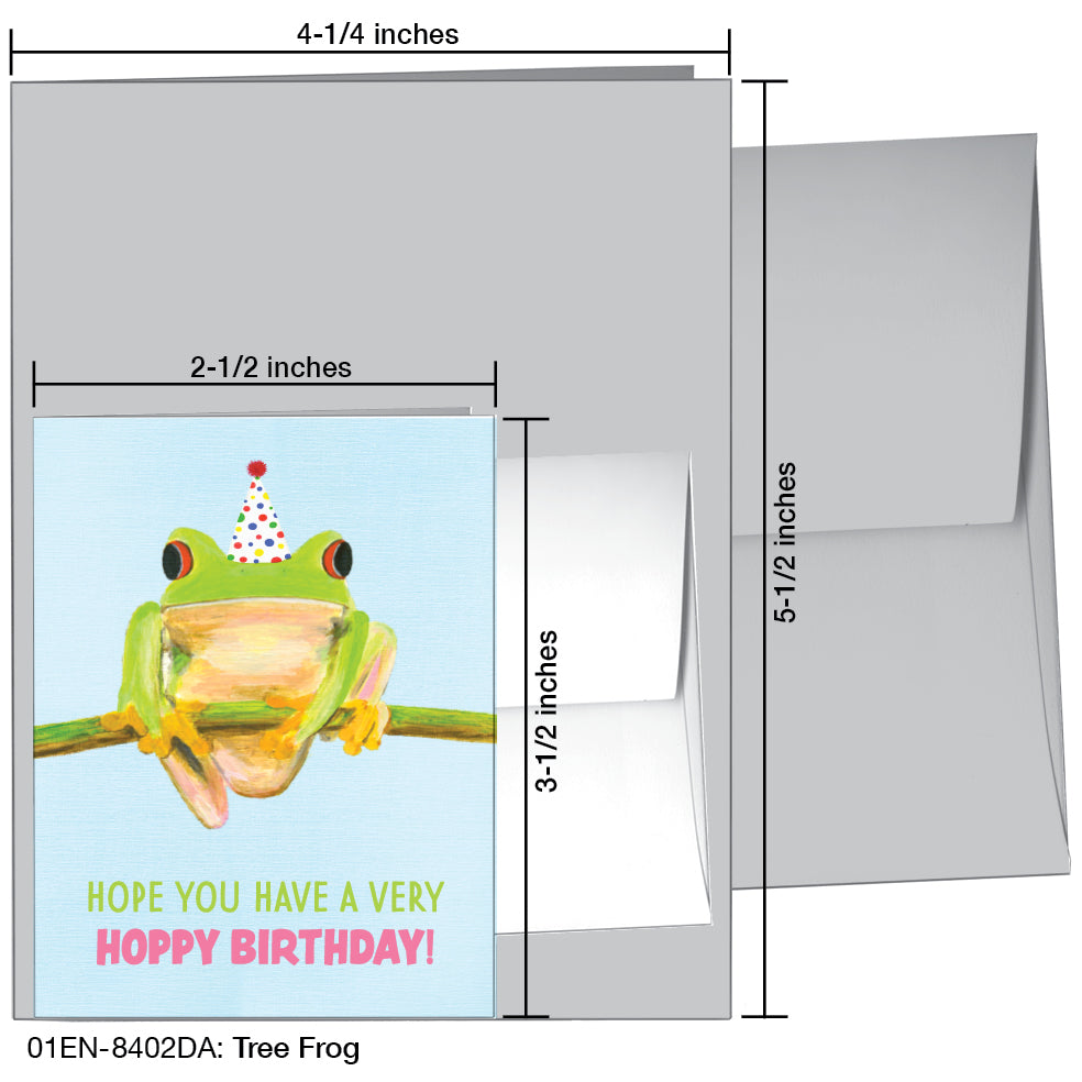 Tree Frog, Greeting Card (8402DA)