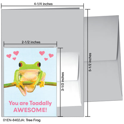 Tree Frog, Greeting Card (8402JA)