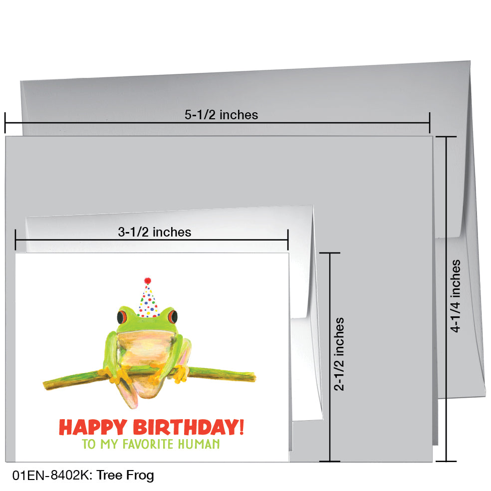 Tree Frog, Greeting Card (8402K)