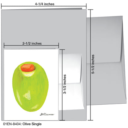 Olive Single, Greeting Card (8404)