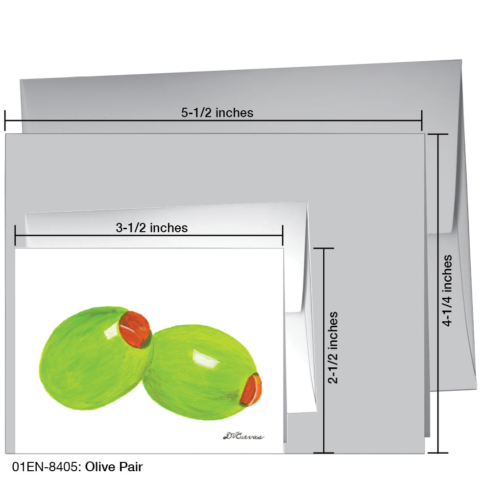 Olive Pair, Greeting Card (8405)