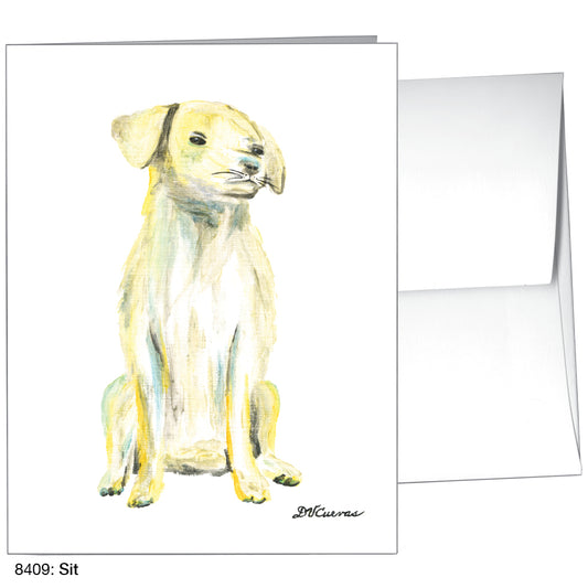 Sit, Greeting Card (8409)