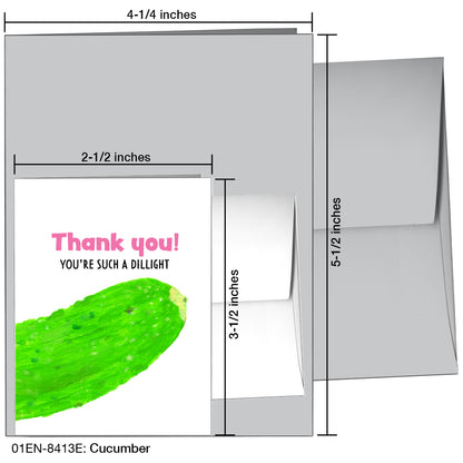 Cucumber, Greeting Card (8413E)