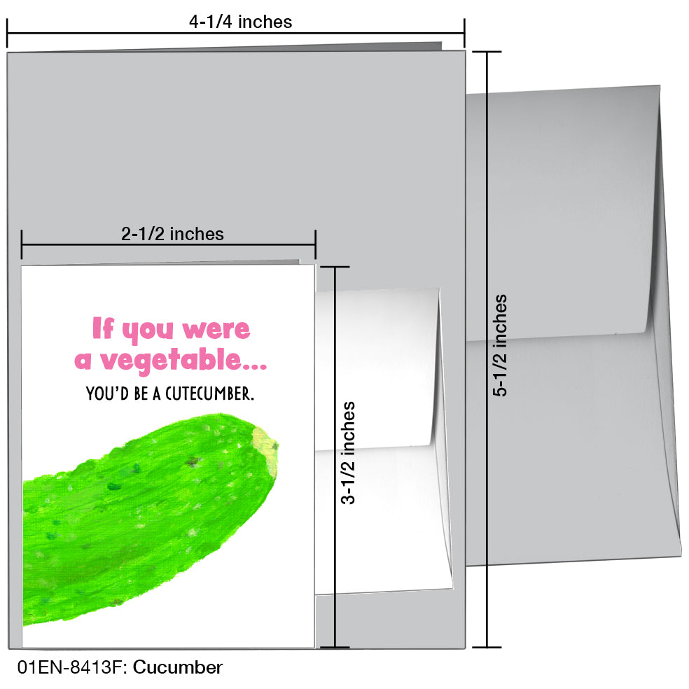 Cucumber, Greeting Card (8413F)