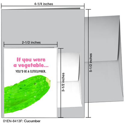 Cucumber, Greeting Card (8413F)