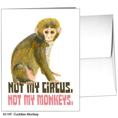 Cuddles Monkey, Greeting Card (8416F)