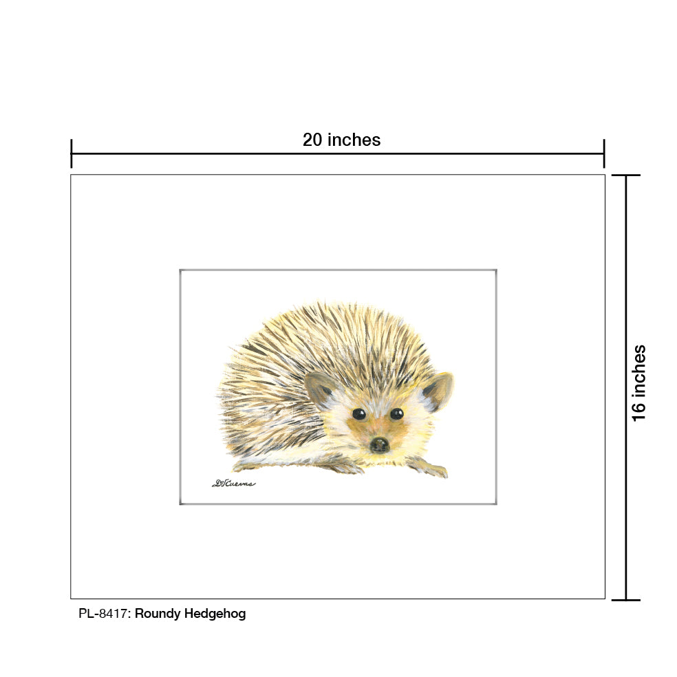 Roundy Hedgehog, Print (#8417)