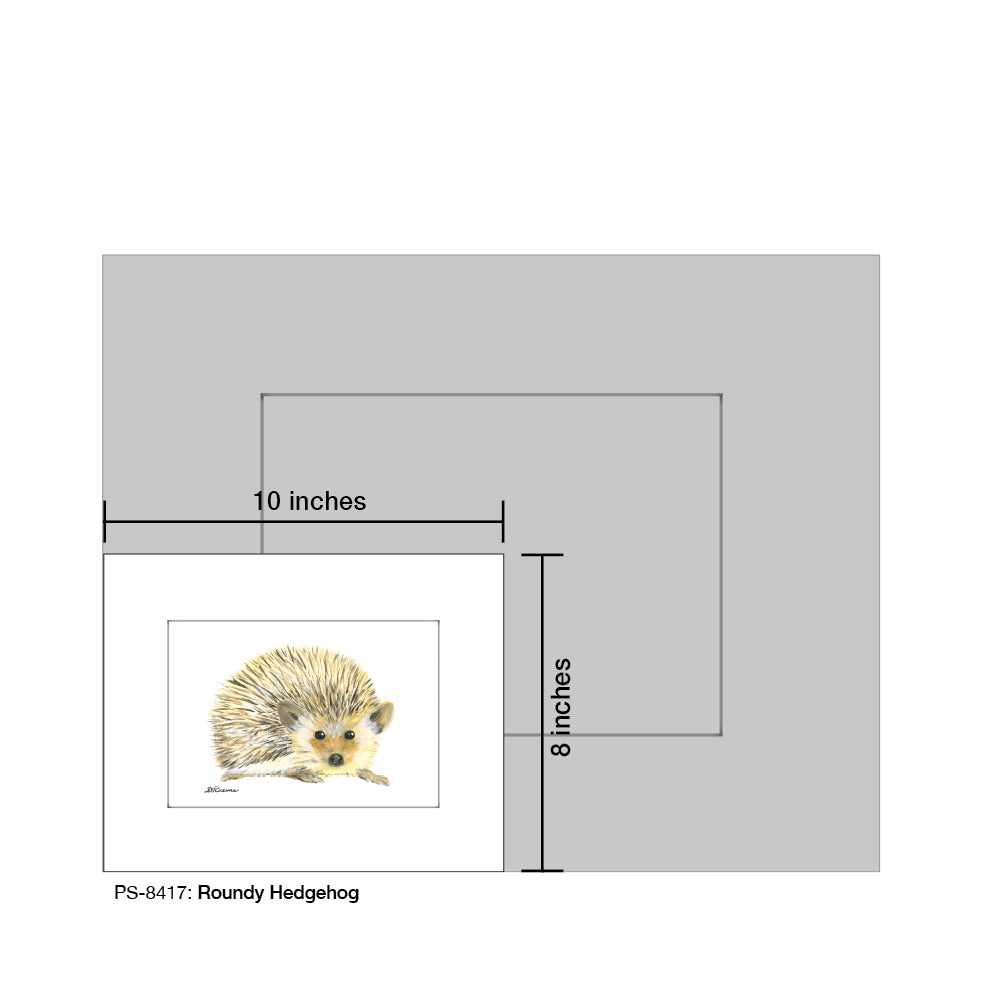 Roundy Hedgehog, Print (#8417)