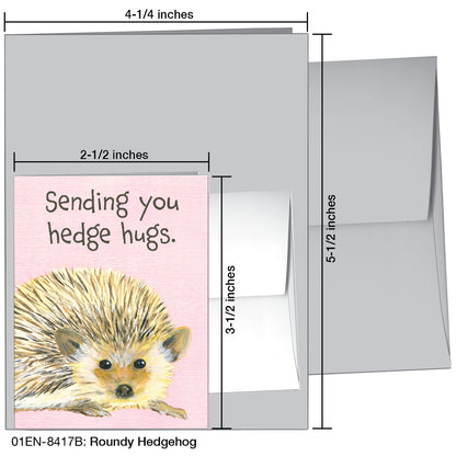 Roundy Hedgehog, Greeting Card (8417B)