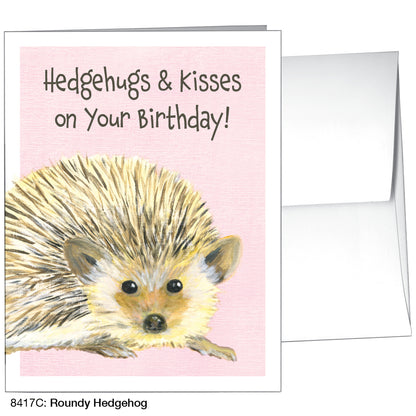 Roundy Hedgehog, Greeting Card (8417C)