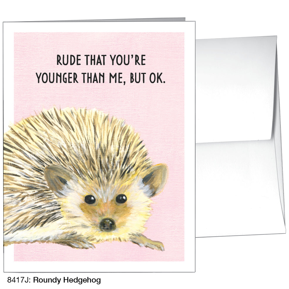 Roundy Hedgehog, Greeting Card (8417J)