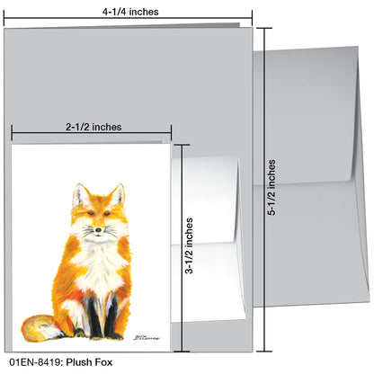 Plush Fox, Greeting Card (8419)