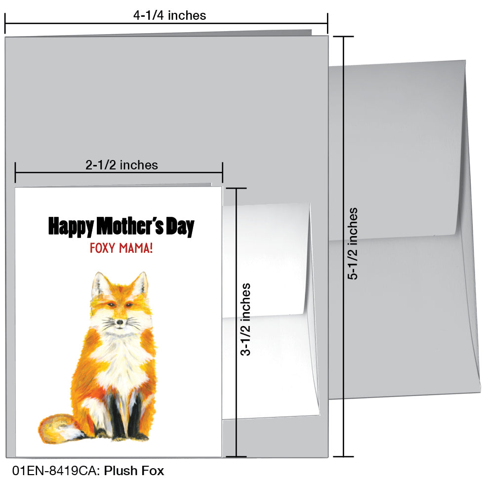 Plush Fox, Greeting Card (8419CA)