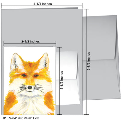 Plush Fox, Greeting Card (8419K)