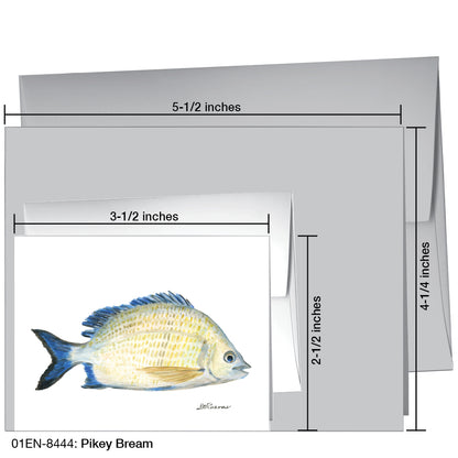 Pikey Bream, Greeting Card (8444)